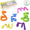 6Pack Colorful Sensory Sticks Fidget Toys Sensory Toy For Stress Anxiety Relief For Children Adults Learning Toys Toddlers Gifts