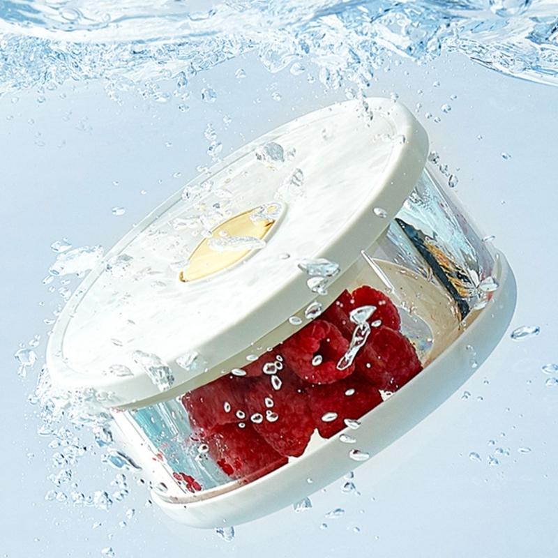 Heat Resistant Glass Meal Preparation Container With Lid Ideal For Students Professionals Stackable Lunch Box