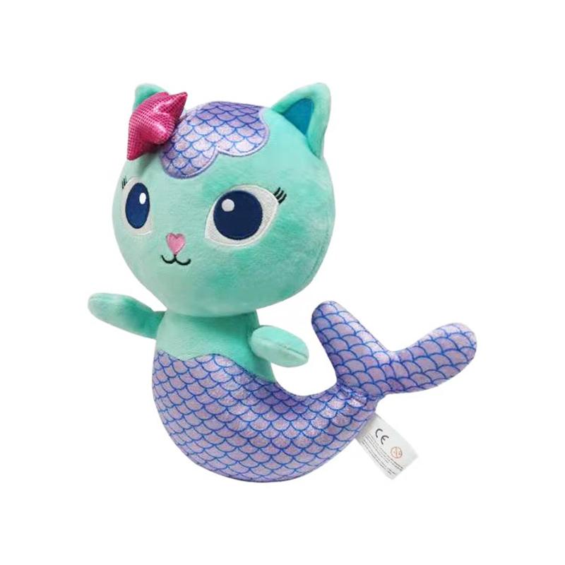 1/4/5pcs Gabby's Dollhouse Plush Toys Mercat Pandy Paws Kitty Fairy CatRat Purr-ific Mermaid Stuffed Animal Soft Doll Kids Gifts