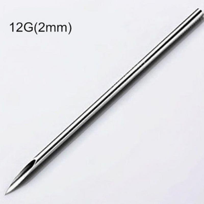 20 шт./набор Игла для пирсинга тела из нержавеющей стали 12G/13G/14G/15G/16G/17G/18G/19G/20G Полая смешанная игла-инструмент для пирсинга