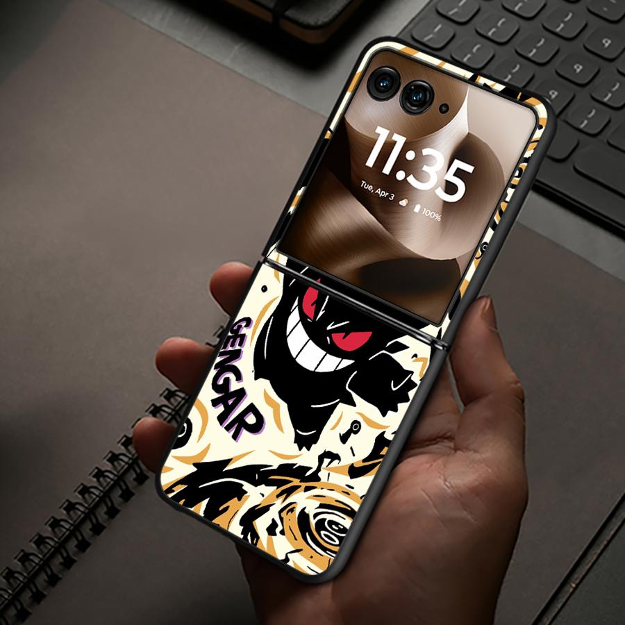 Cool Gengar Pokemon Case for Motorola 60 Ultra 50/60 50 Back Phone Cover Luxury Funda