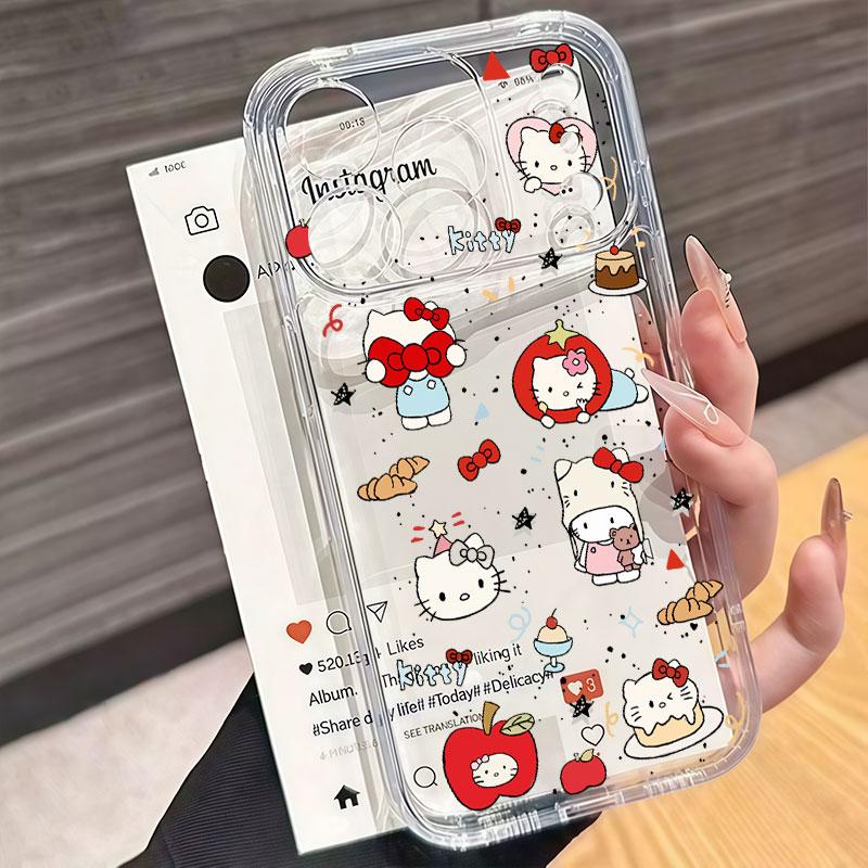 Hello Kitty Transparent Casing For Motorola Moto G60 G73 G53 G72 G52 G71 G22 G30 Edge 40 Pro G32 G30S 5G Cartoon Thin Phone Case