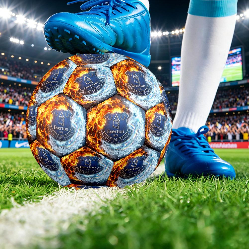 Футбольный мяч Everton Football, размер 5, с принтом, противоскользящий, для взрослых, сувенир для футбольных фанатов