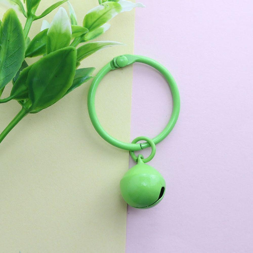 Cute Candy Colors Metal Bells Handmade Colorful Jingle Bell DIY Keychain Pendants Accessories for Decoration