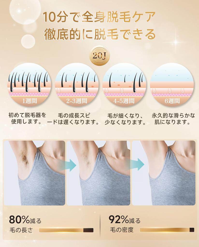 Hair Removal Device Salon Grade HIPL Light for Men and Women Home Use VIO Compatible Painless Sapphire Cooling Hair Removal Irradiation High Output