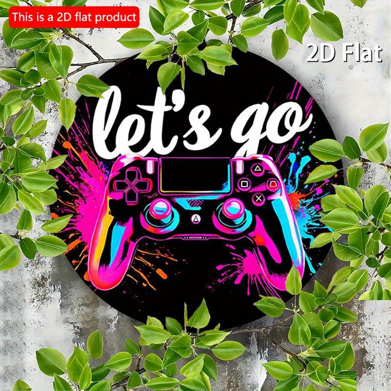 2d Flat 20*20cm Circular Wooden Sign Measuring Featuring Vivid Rural Design Related To The Game, for Decorating Homes, Garages, Restaurants, or Cafes.