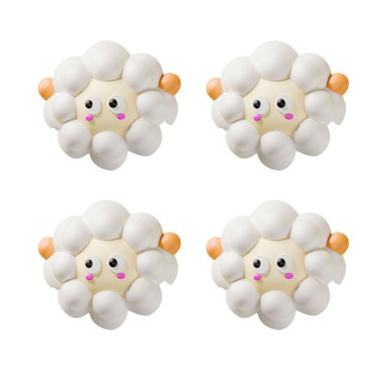 4Pcs Cartoon Animal Furniture Corner Protector Anti-collision Baby Proof Self-adhesive Table Desk Right Angle Sharp Edges Corner Guard Bumper