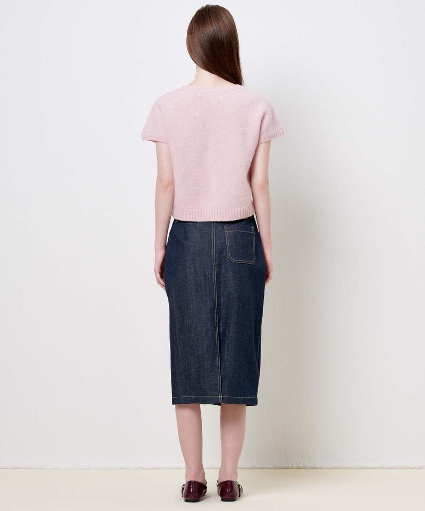 PLAC WOMEN Some Flower Knit Top Light Pink