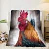 Rooster In Vintage Garden Blanket Flannel Blanket Throw Blanket Sofa Cover Blanket Soft Premium Blanket Picnic Blanket Tv Blanket Gifts