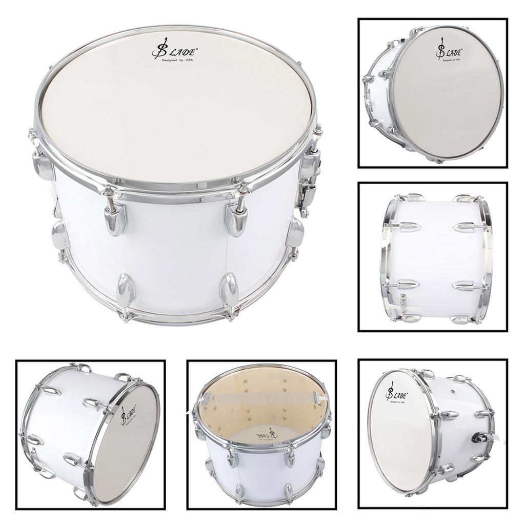 Маршевый барабан Изготовлен из полиэфирной пленки с дизайном Drum Skin Pro для начинающих Практика игры на малом барабане с палочками и ремнями