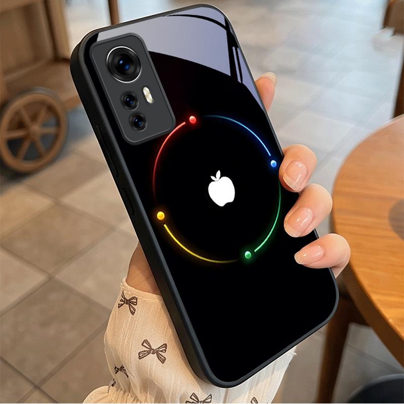 Ночной Хрома Петля Черное Стекло Чехол для Телефона Для Redmi Note 13 Pro+ 14 Pro 8 9 9S 12S 10 Pro 11 12 A3 12 13 K60Ultra 14C Обложка