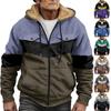 Мужская утолщенная куртка на пуговицах с двойным карманом и карманной вставкой, хлопковая куртка