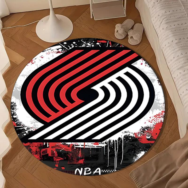Trail Blazers Logo Round mat, Anti-slip Circle Carpet Chair rug For livingroom,Bedroom, doormat home decor Gift Christmas Gifts