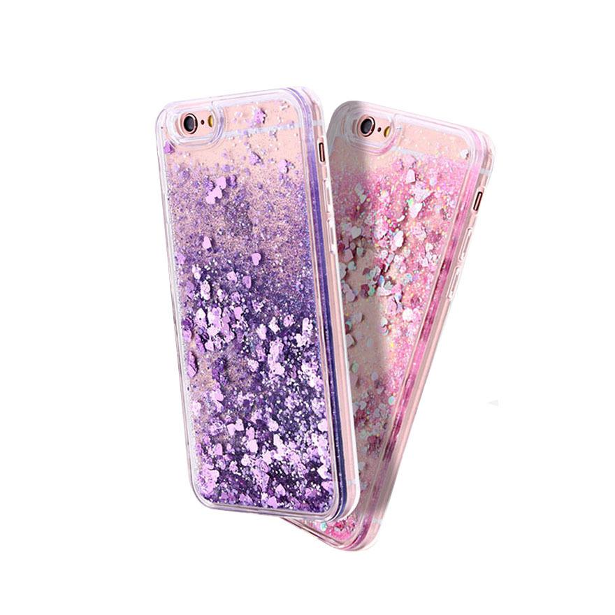 Подходит для чехла для телефона IPhone16, Противоударный с блестками, Жидкий песок, 15Promax, Защитный чехол Apple 14, 13 Силиконовый