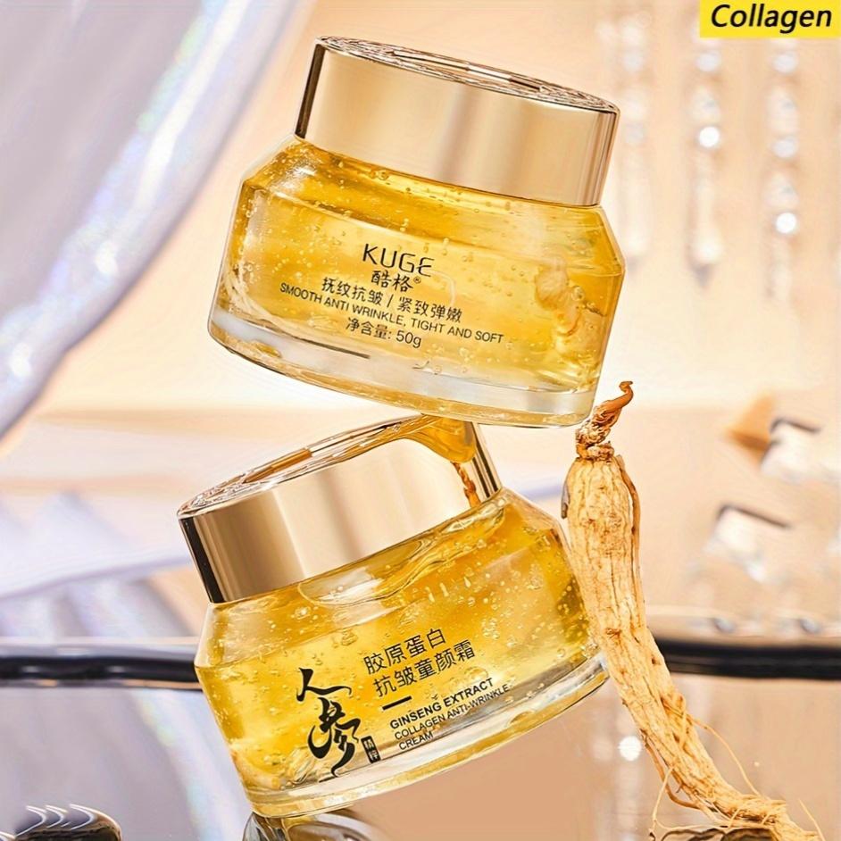 Collagen Ginseng Moisturizing Firming Cream, Rich In Collagen, Hydrating Without Drying, Firming Skin, Anti-Aging Skincare,Make Skin Younger-Looking