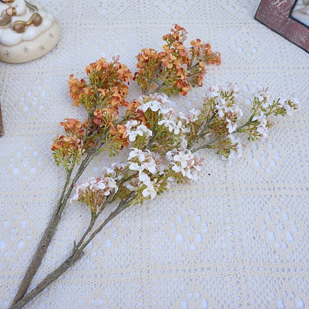 Plastic Artificial Thyme Flower Luxury Fake Flower Thyme Flower Branch  Holiday Party Wedding