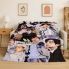 Kpop B-BTS Ким Тэ Хён V Фланелевое одеяло Мягкое теплое плед для спальни гостиной кровати путешествия кемпинга пикника подарок ребенку