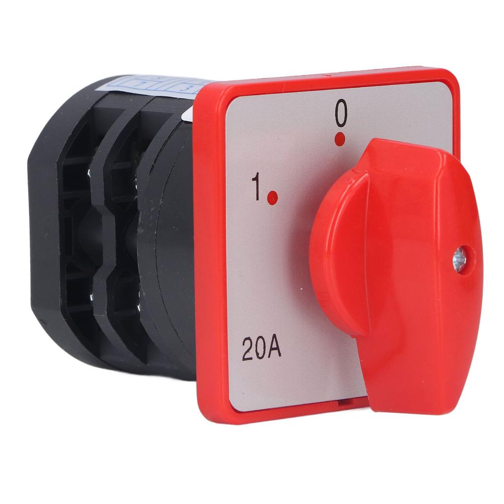 Changeover Switch 2 Pole 3 Position Cam Changeover Control Selector Switch for Motor AC380V
