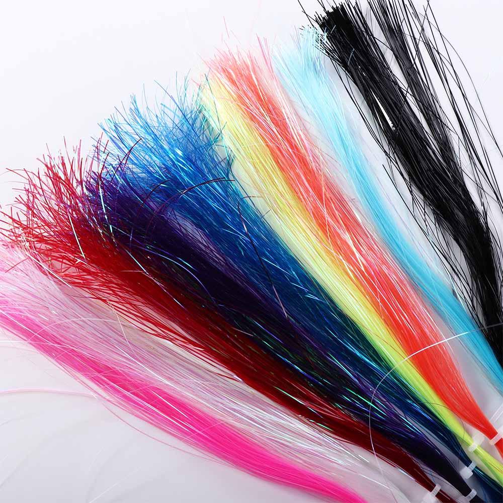 Fly Fishing Fishing Lure Fly Tying Tinsel Assist Hooks Line Jig Hook Streamer Fly Tying Materials
