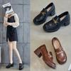 British Style Fashion Temperament Retro Slip-on Small Leather Shoes Mary Jane Women's Shoes