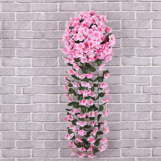 2 шт. искусственные подвесные фиолетовые цветы искусственные лозы с цветами искусственные подвесные растения фиолетовые цветы для украшения дома свадьбы сада двора