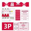 Delixi Electric DZ47sLE-63 3-Pole Leakage Protection Circuit Breaker