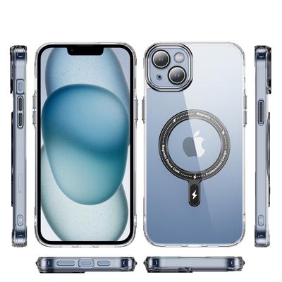 Новый магнитный чехол для телефона Apple 17promax Прозрачный акриловый усиленный магнитным кольцом чехол для телефона