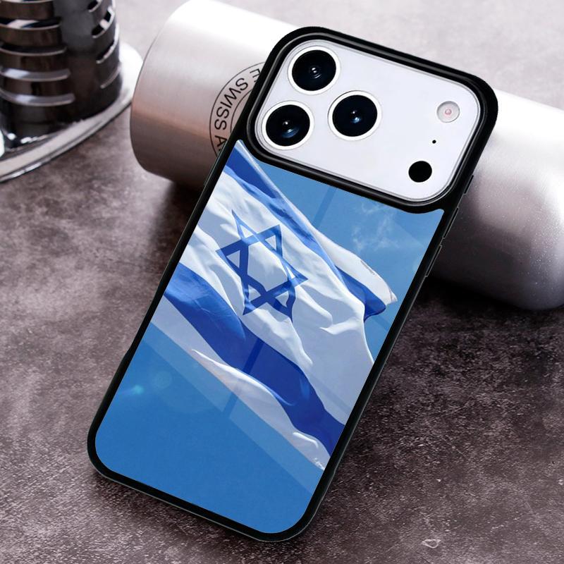 Мягкий чехол для телефона с флагом Израиля для iPhone 17 16 15 Pro Max Air 14 13 12 11 Plus Ударопрочный чехол