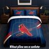 St. Louis Cardinals Design Bed Bedding Set 1 Duvet Cover + 2 Pillowcases Soft Breathable Household Bed Linens
