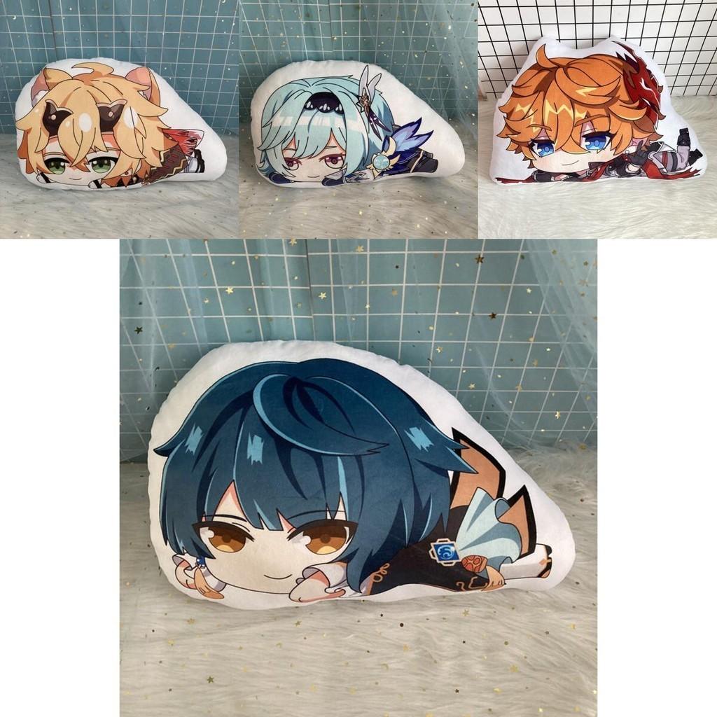 Милая плюшевая кукла-подушка Геншин Импакт Чжун Ли Нилу Сахароза для сна Рождественский подарок