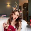 Butterfly Cosplay Christmas Antler Headbands Elk Women Luminous Hair Hoops Korean Style Hairbands