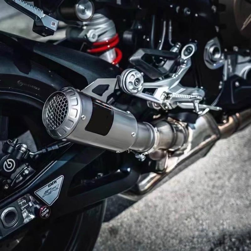 Линия Slip-On для BMW S1000RR 2019-2023 S1000R 2021-2025 Модификация выхлопной системы мотоцикла Глушитель Escape из нержавеющей стали Интерфейс 60 мм