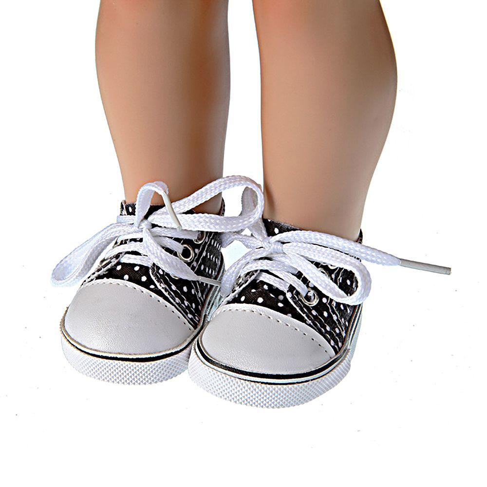7cm Children Toys Birthday Gifts Wave point Shoes Doll Accessories Canvas Shoes Doll Shoes