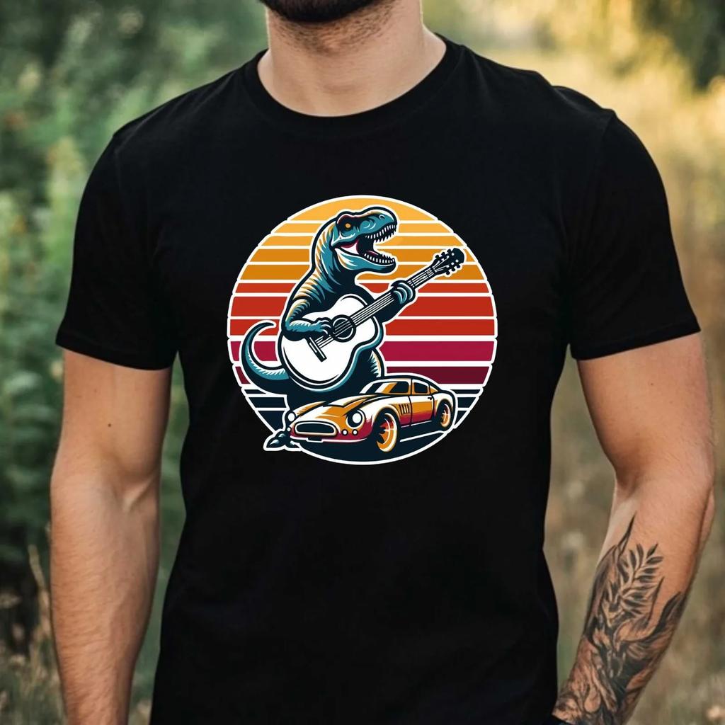 Unisexs Funny Tshirt Trex Motif Cotton Size Xs To 5xl