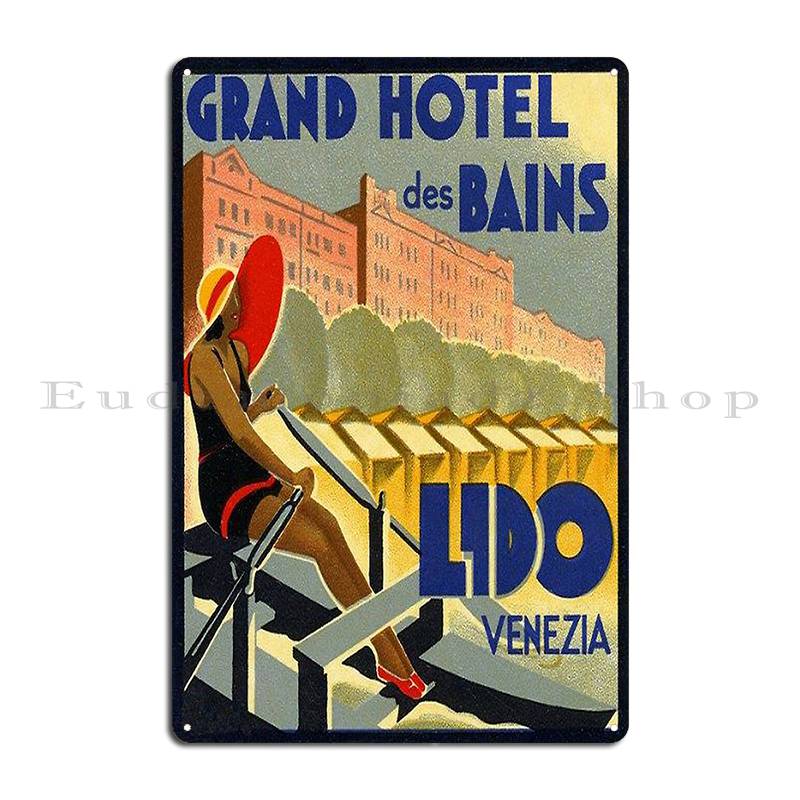 A Vintage Travel Art of Genoa Italy Vintage Travel Tourism Metal Plaque Cinema Classic Printed Bar Decoration Tin Sign Poster