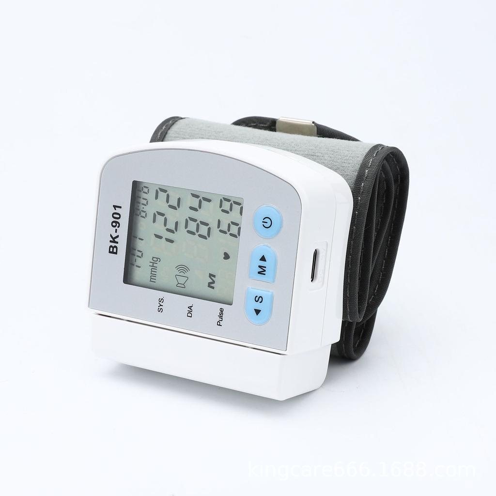 Умный ЖК-экран на запястье с тонометром с английским голосом, цифровой автоматический измеритель сердечного ритма, тонометр для дома, тензиометр для здоровья