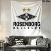 Rosenborg Ballklub Wall Hanging Printed Fabric Blanket Decorative Tapestries for Bedroom Living Room Home Decor