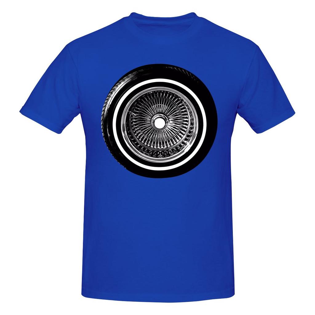 Lowrider Chrome Rims Wire Wheel Hydraulics Dating Tshirt Fresh Girlish Feeling Simple And Elegant Tshirt