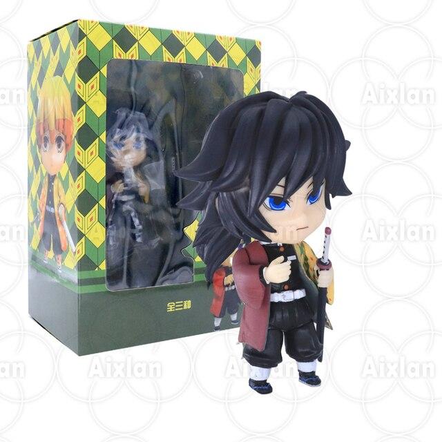 10cm Demon Slayer #1510 Tanjirou Action Figure Kyojuro Rengoku Giyu Tomioka Kimetsu No Yaiba Figure Hashibira Inosuke Figurine