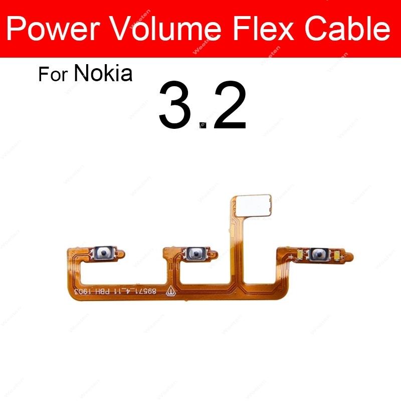 Power Buttons Flex Cable For Nokia 1 2 2.1 3 3.1 3.2 4.2 5 5.1 X2 X3 X5 XL Plus Volume Flex Cable Side Keys Replacement Parts