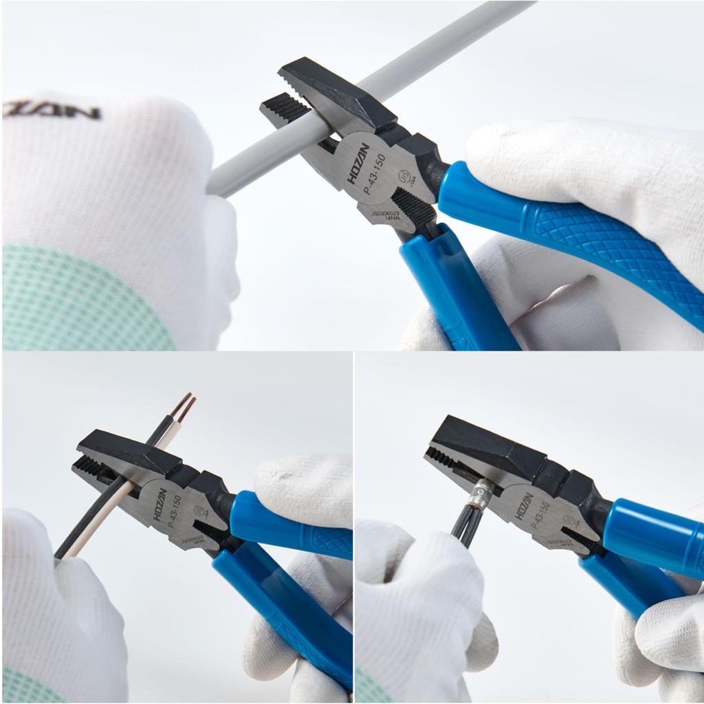 HOZAN Pliers, Versatile All-Purpose Pliers for Electrician Skills Exams, P-43-150