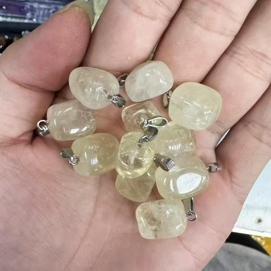 Natural Crystal Agate Irregular Pendants (15-20mm) for DIY Jewelry