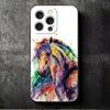Масляная живопись Лошадь Мягкий чехол для телефона для iPhone 16 16E 17 Air 15 Pro Max 14 Plus 13 Mini 11 12 7 Черная задняя крышка