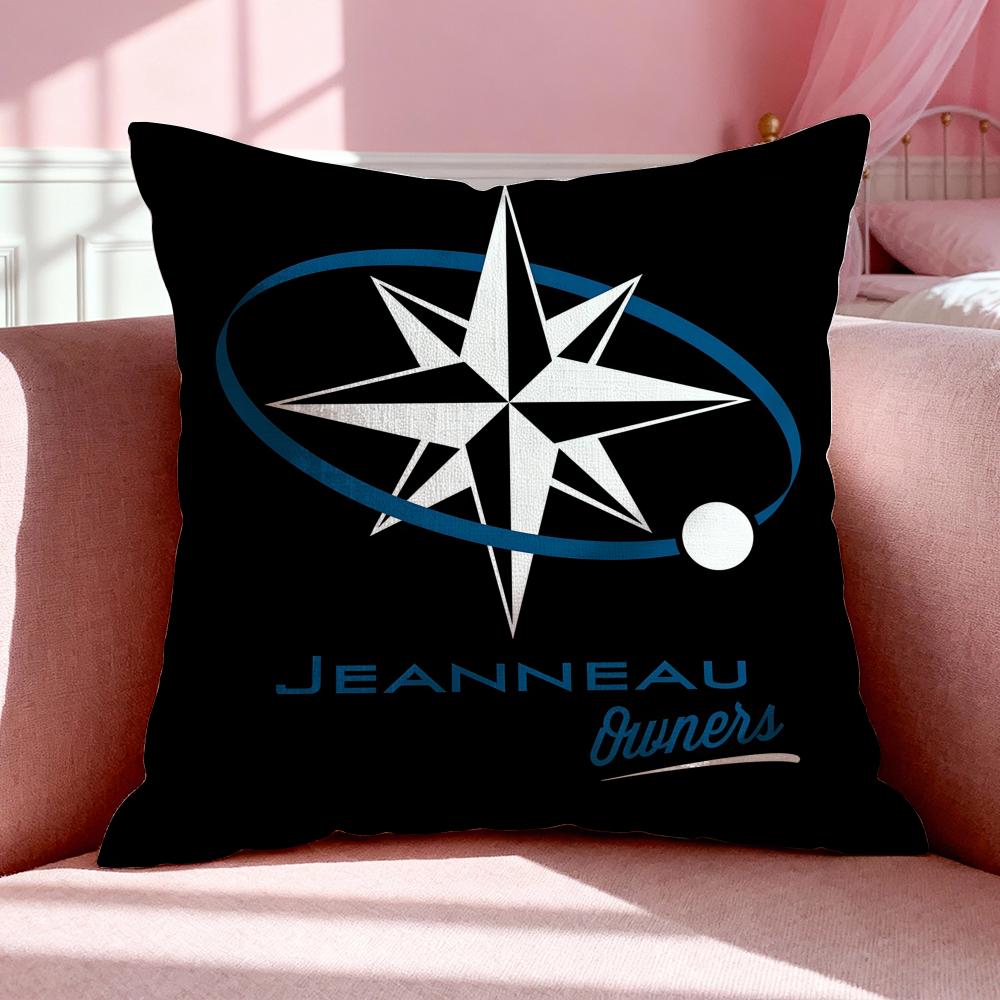 Brand JJeanneau Cushion Cover Breathable Linen Pillowcase Summer Odorless EcoFriendly Invisible Zipper Washable