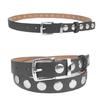 Модный Подростковый Поясной Ремень с Пряжкой и Декором из Металлической Заклепки для Платья Рубашки
