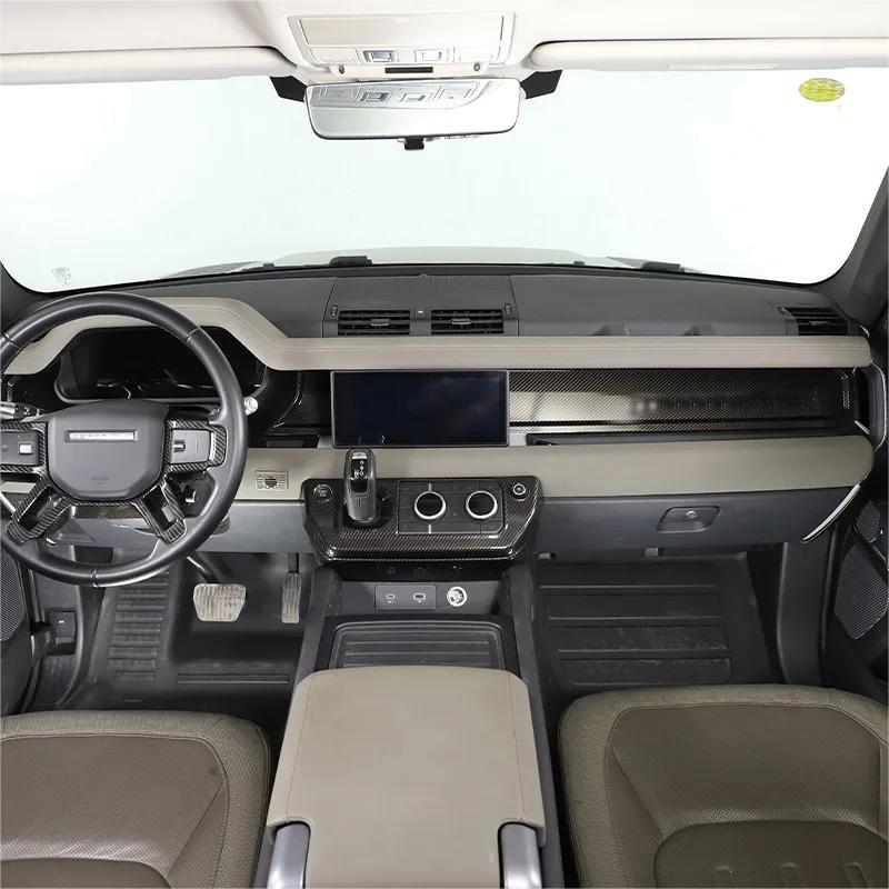 ABS Carbon Fiber For Land Rover Defender 110 2020-2024 Car Interior Modification Protection Cover Decorative Patch Accessories