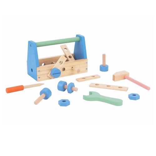 Tooky Toys Childrens/Kids Wooden Toy Tool Set