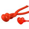 Snowball Maker Duck Snowman Heart Shape Snow Toy with Ergonomic Handle Winter Snowball Fight Maker Tool Clip