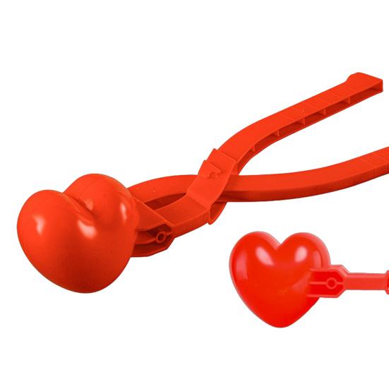 Snowball Maker Duck Snowman Heart Shape Snow Toy with Ergonomic Handle Winter Snowball Fight Maker Tool Clip