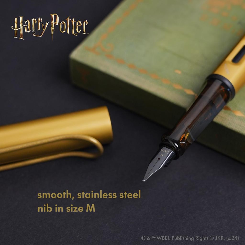 LAMY Harry Potter Gryffindor Special Edition Fountain Pen with House Engraving EF Steel Nib Lightweight Aluminum Body Includes LAMY T10 Blue Cartridge